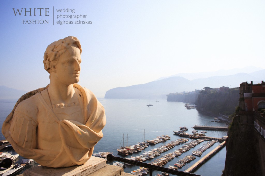 WHITE fashion wedding photographer wedding in sorrento italy