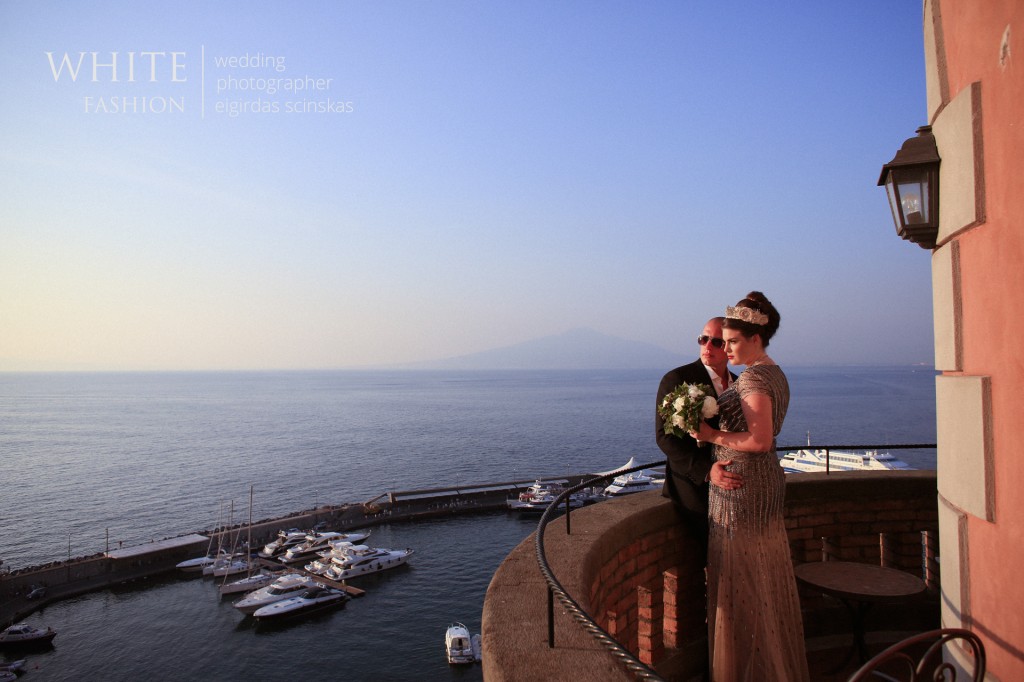 WHITE fashion wedding photographer wedding in sorrento italy
