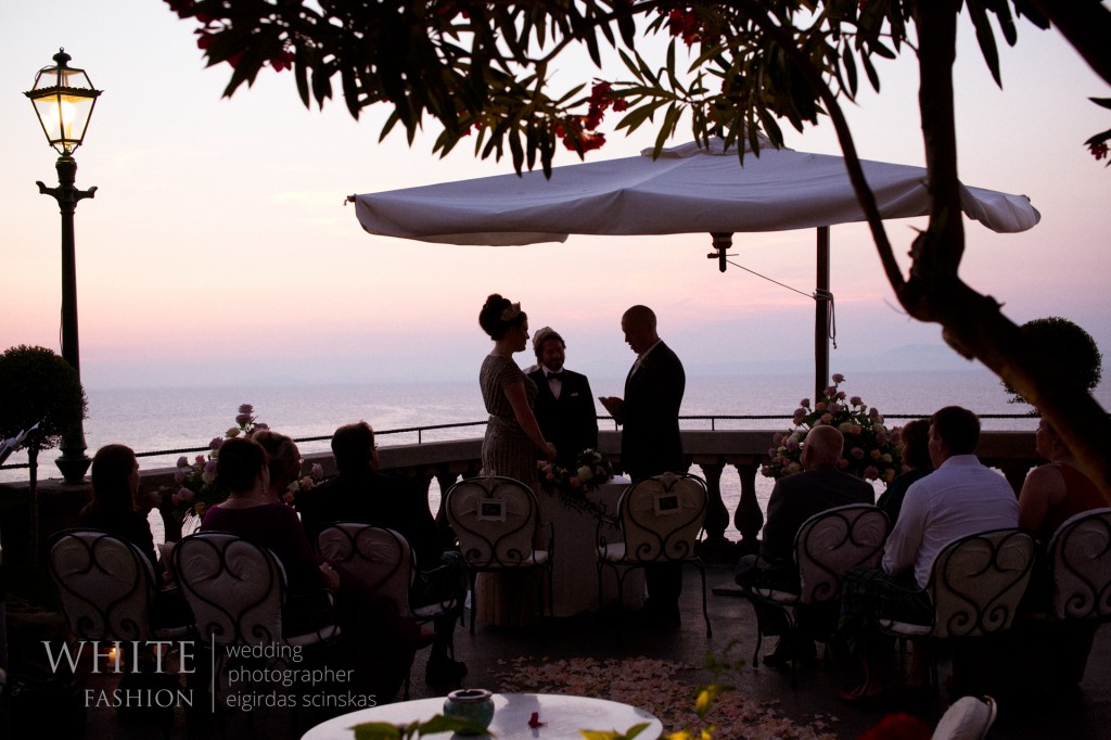 WHITE fashion wedding photographer wedding in sorrento italy