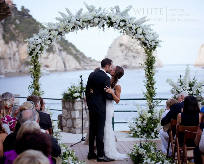 WHITE fashion wedding photographer wedding capri italy