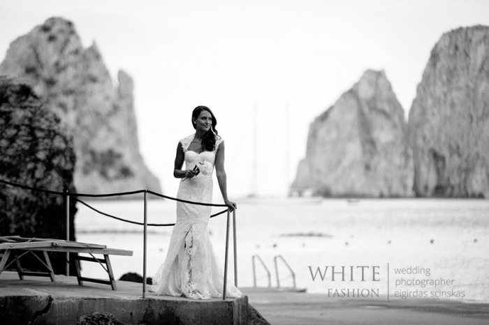 WHITE fashion wedding photographer wedding capri italy