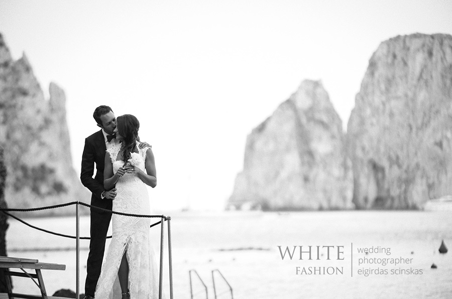 WHITE fashion wedding photographer wedding capri itally