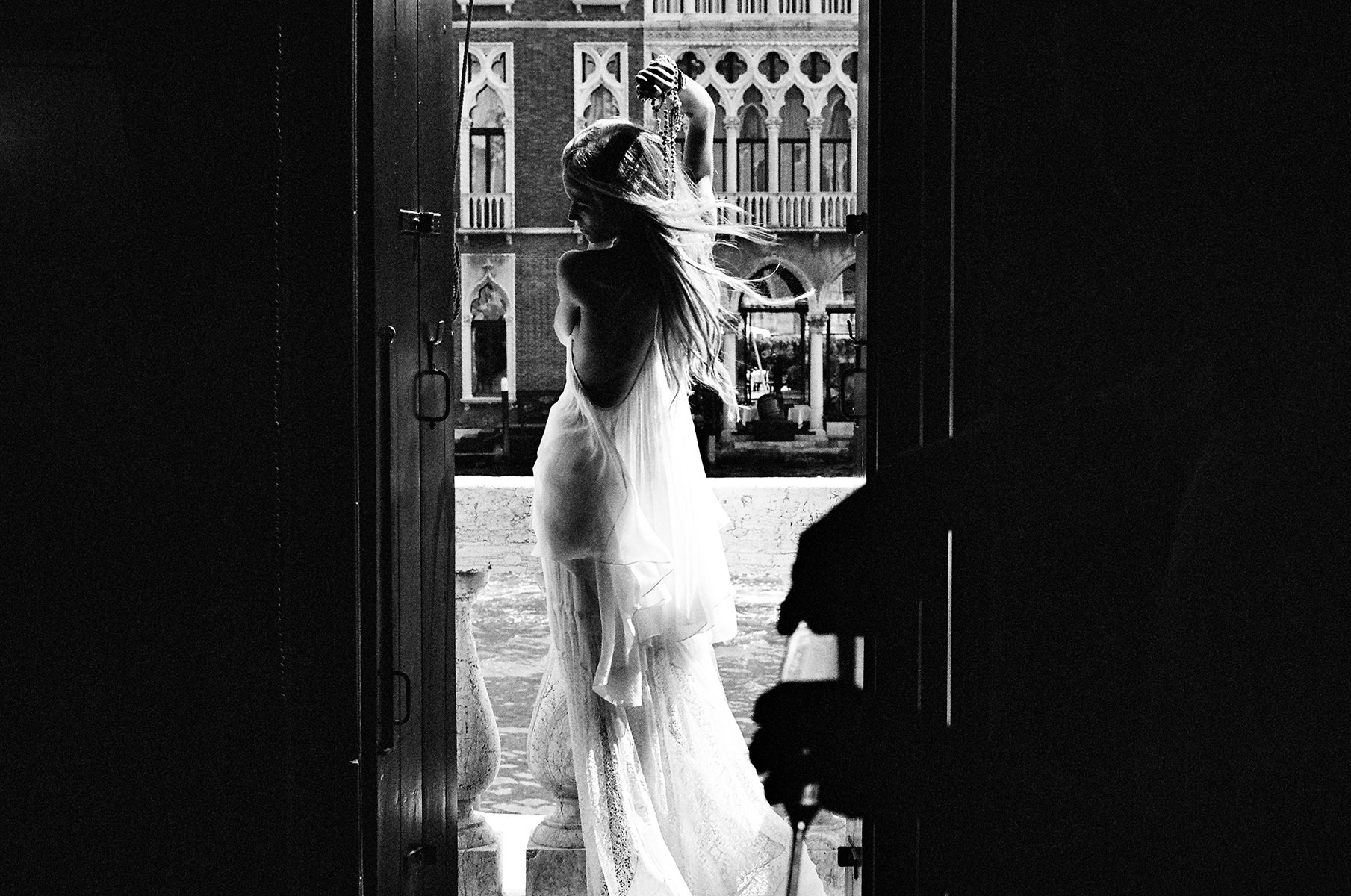White fashion photographer in Venice